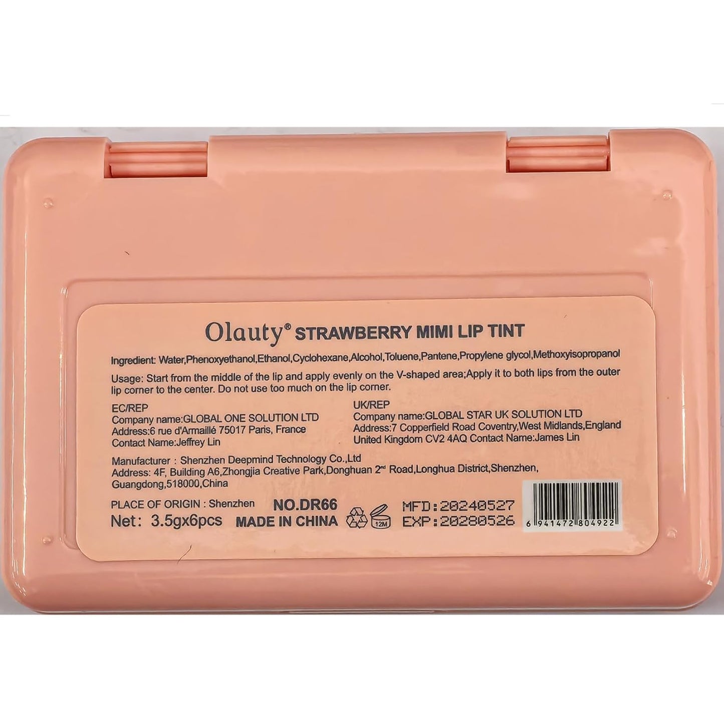 6 Colors Lip Tint Stain Mini Liquid Lipstick, Korean Lip Gloss Moisturizing Natural Velvet Lip Tint, Waterproof Longwear Liquid Blush & Lip Stain, Vivid Color Lip Blush Tint Makeup