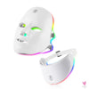 7 Color LED Facial Mask with Neck Red Light Therapy Mask for Skin Tightening/Lifting - Anti-Aging Bio-Light Beauty