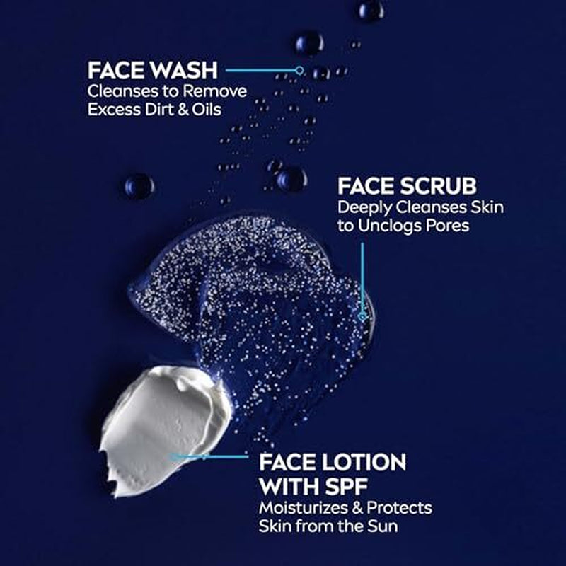 NIVEA MEN Maximum Hydration Face Lotion SPF 15 Pack of 4 Moisturizing Sunscreen