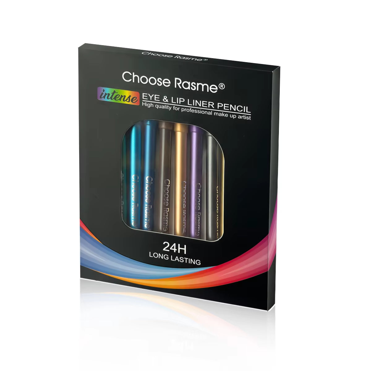 12 Colors Set Glitter & Shimmer Eyeliner Stick Pack - Long-Wearing Blue Tone Eyeliner Pencil with Smooth Application - Versatile