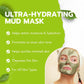 Green Tea Matcha Mud Mask with Aloe Vera, Deep Cleansing, Hydrating, and Relaxing Volcanic Clay Facial Mask, 3.53 Oz/100G