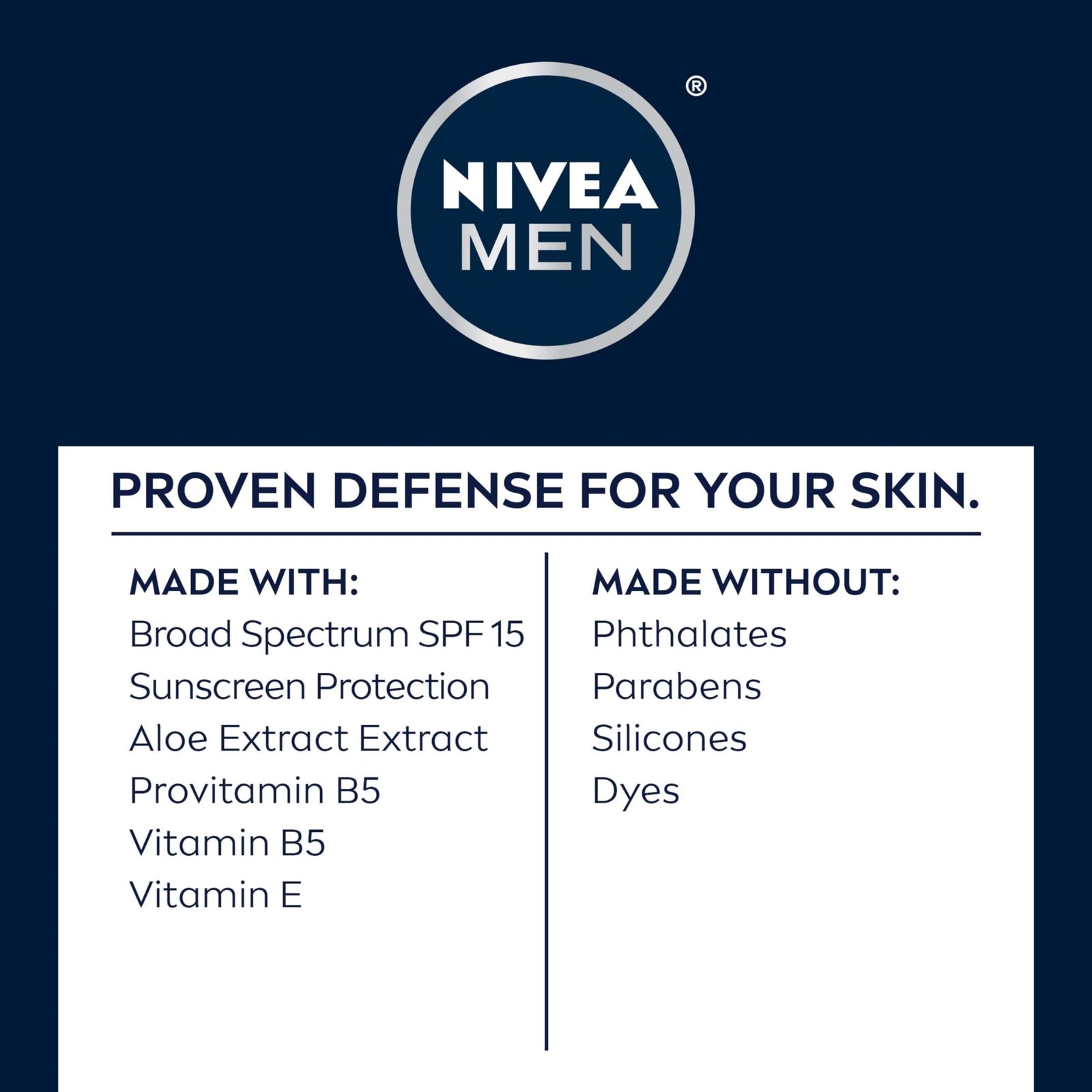 NIVEA MEN Maximum Hydration Face Lotion SPF 15 Pack of 4 Moisturizing Sunscreen