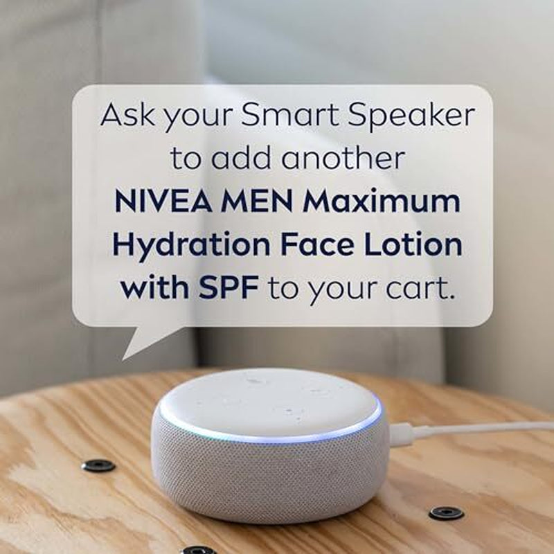 NIVEA MEN Maximum Hydration Face Lotion SPF 15 Pack of 4 Moisturizing Sunscreen