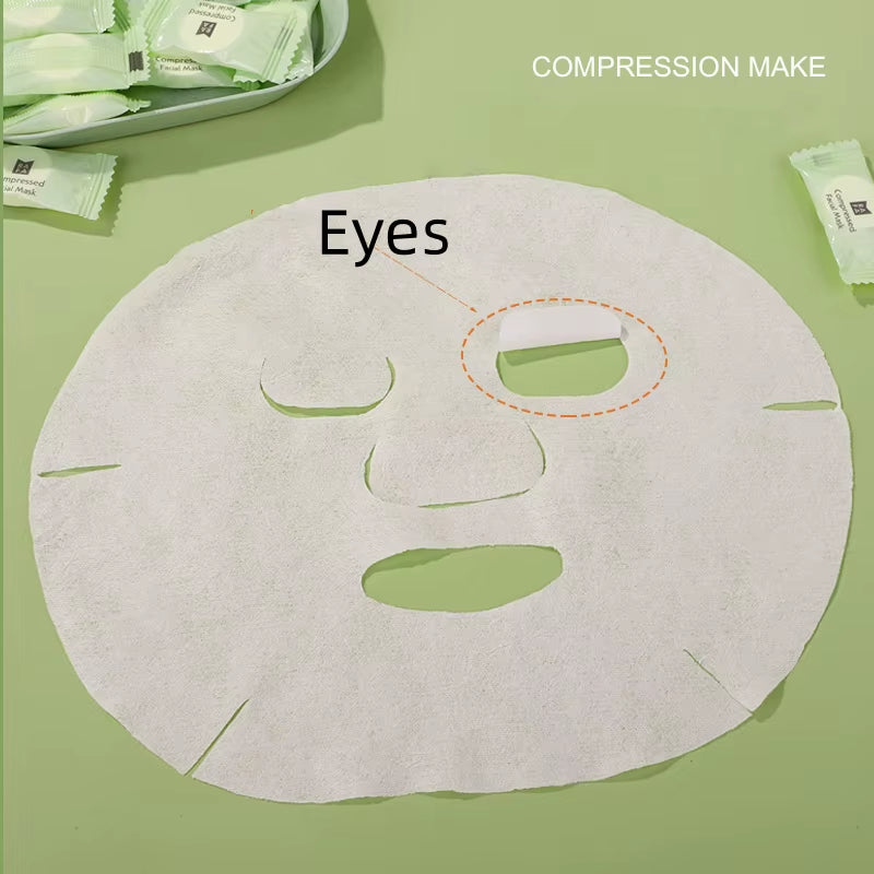 50Pcs Disposable Facial Mask Korean Compressed Silk Towel Skin Facial Spa Moisture Paper Film Beauty Women DIY Face Care Tool