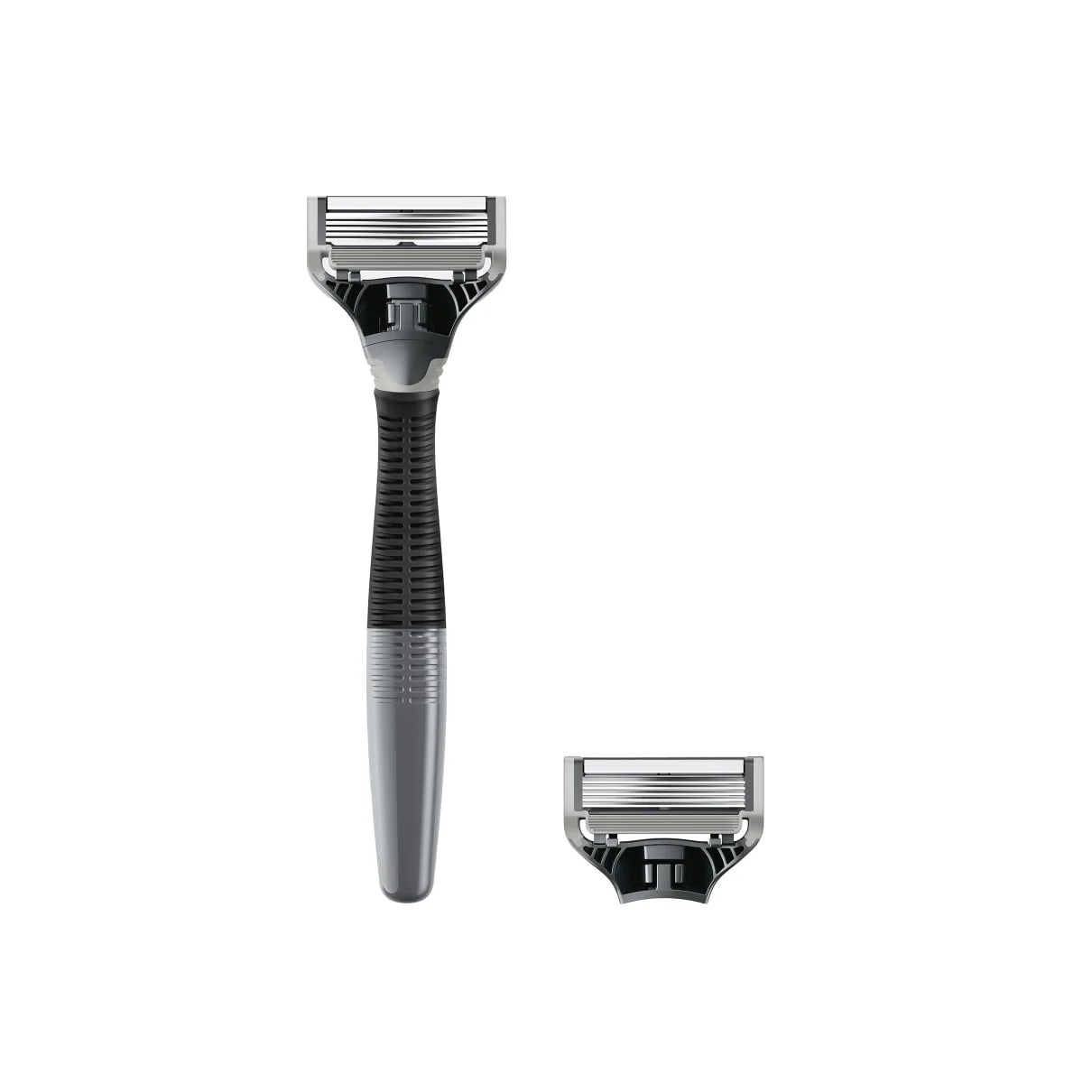 Original Shaving Razor for Men with 2 Razor Blade Refill Cartridges, Charcoal Gray