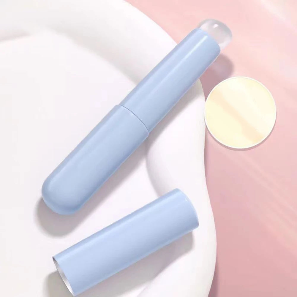 Q Soft Silicone Lip Brush with Dust Proof Cover round Head Lipstick Applicator Lip Cosmetic Tool Multi-Use Eyeshadow Brush