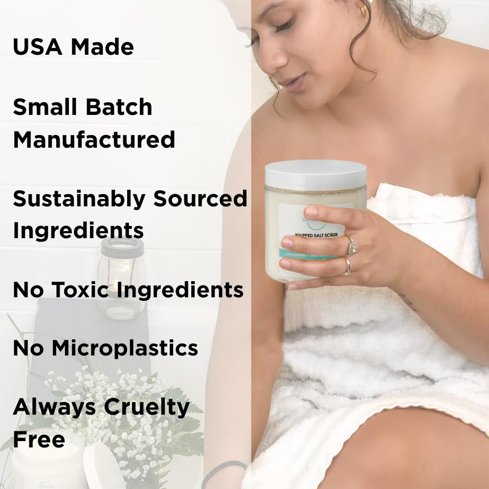 Exfoliating Vanilla Body Scrub (21Oz) Goat Milk, Milky Rich, All Natural, USA Made, Self Care Gifts for Women, Teens, Men Sensitive Skin Nourishing, Hydrating, Non-Toxic