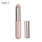 Q Soft Silicone Lip Brush with Dust Proof Cover round Head Lipstick Applicator Lip Cosmetic Tool Multi-Use Eyeshadow Brush