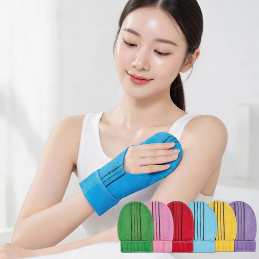 Korean Exfoliating Body Mitt Set – 6 Pack